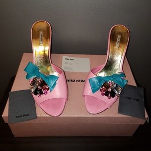Authentic Miu Miu Pink Sandals